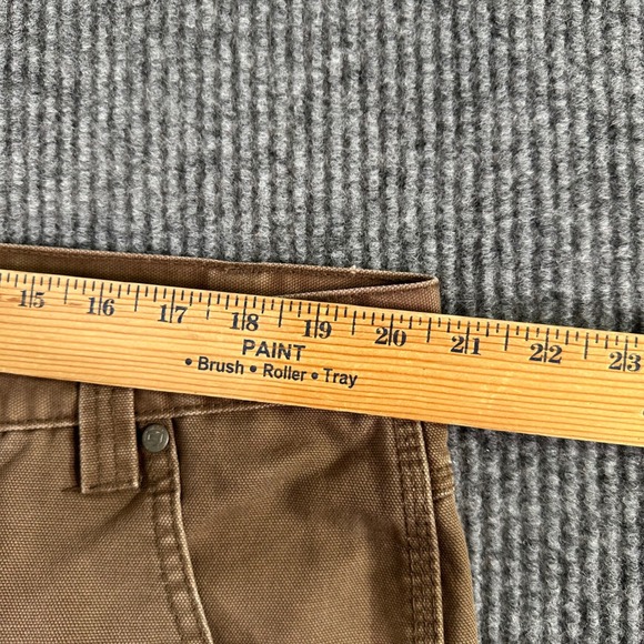 Craftsman Mens 41x29 Brown Canvas Carpenter Pants Workwear Grunge‎ Utility - Picture 6 of 8
